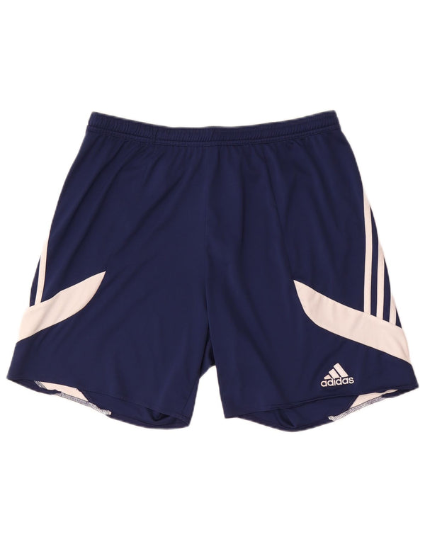 Adidas Mens Climalite Sport Shorts Grande Azul Marino Colorblock Poliéster