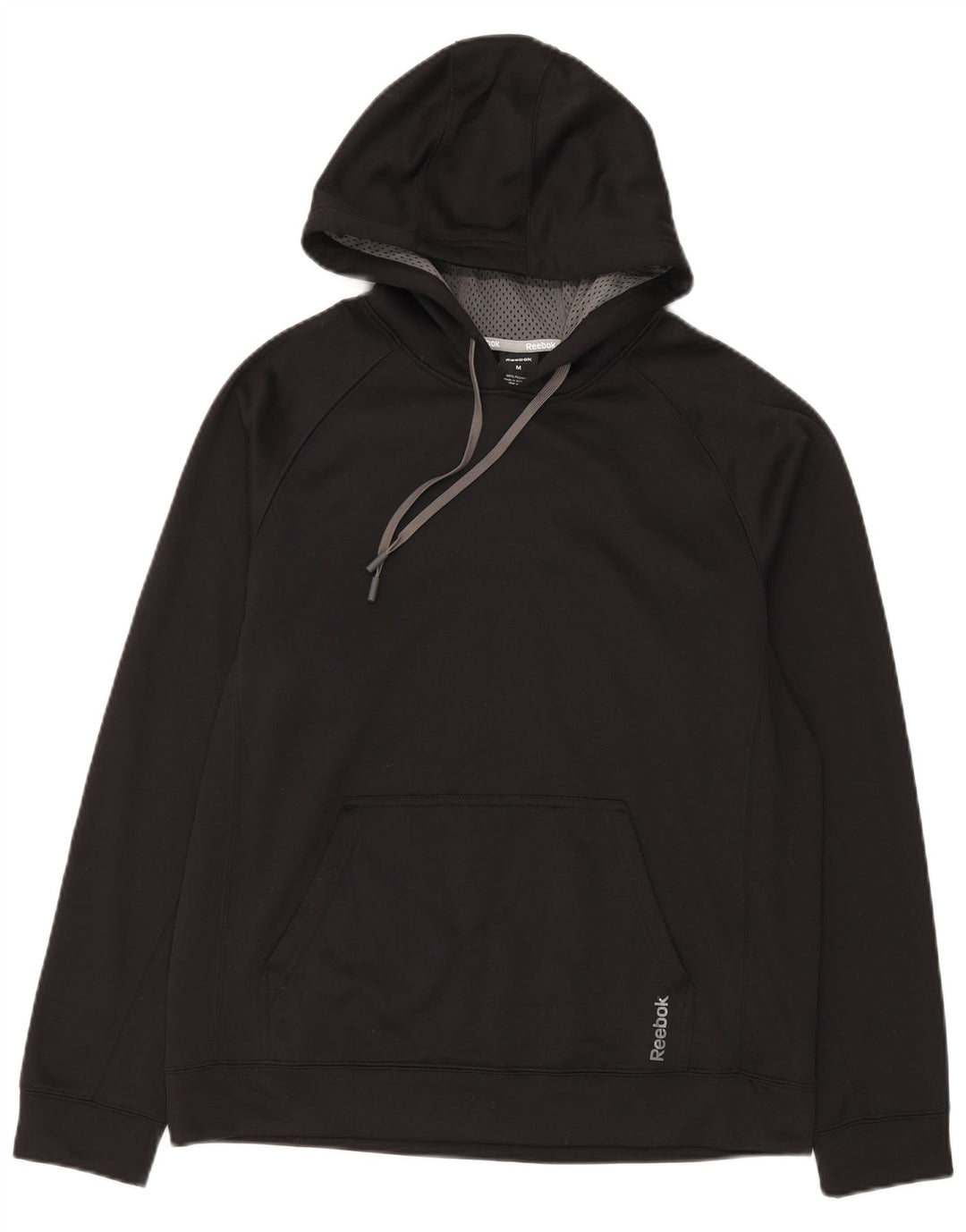 Reebok Hombre Sudadera con capucha Jumper Medium Negro Poliéster