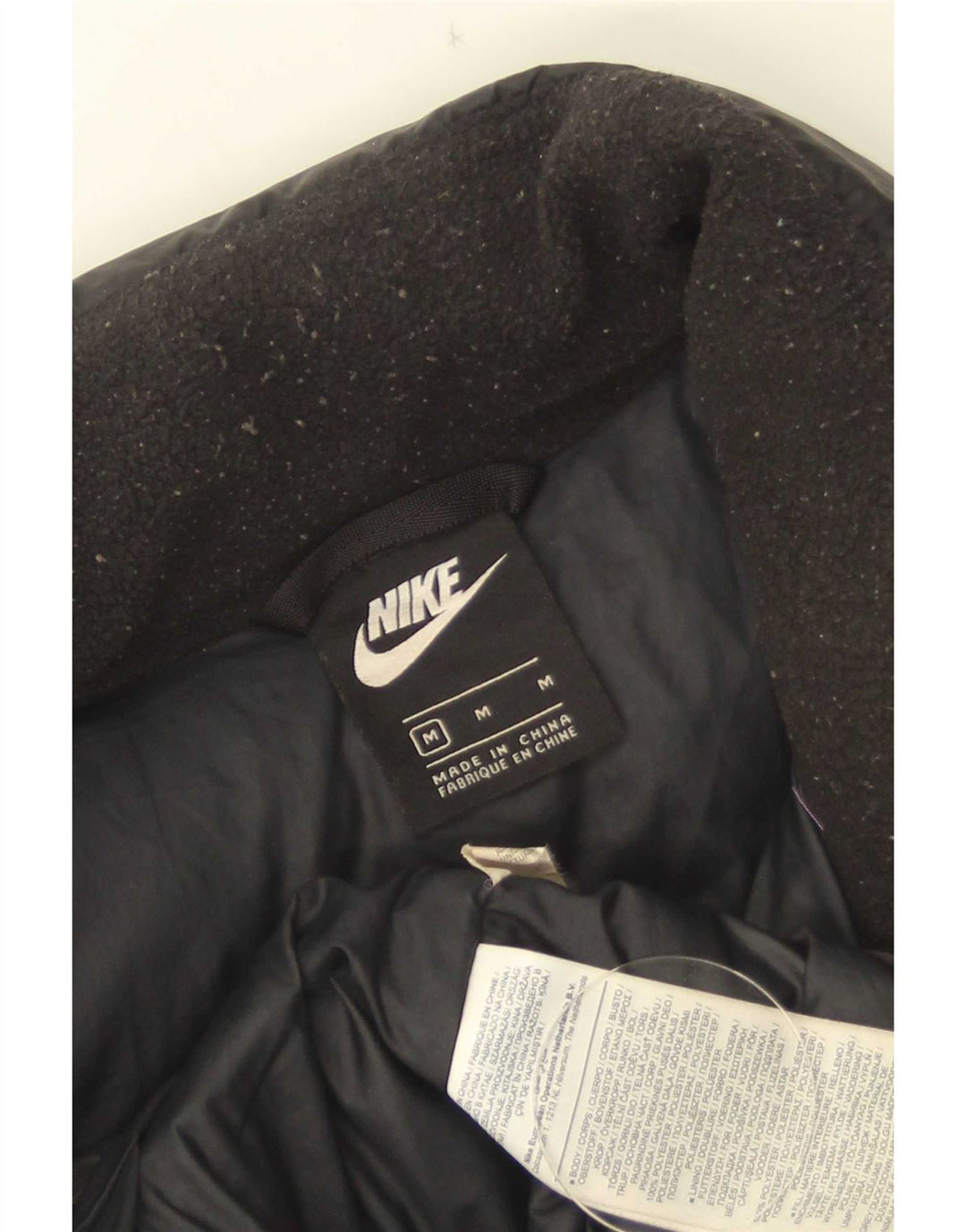 Nike Chaleco acolchado para hombre UK 38 Mediano Negro Poliéster
