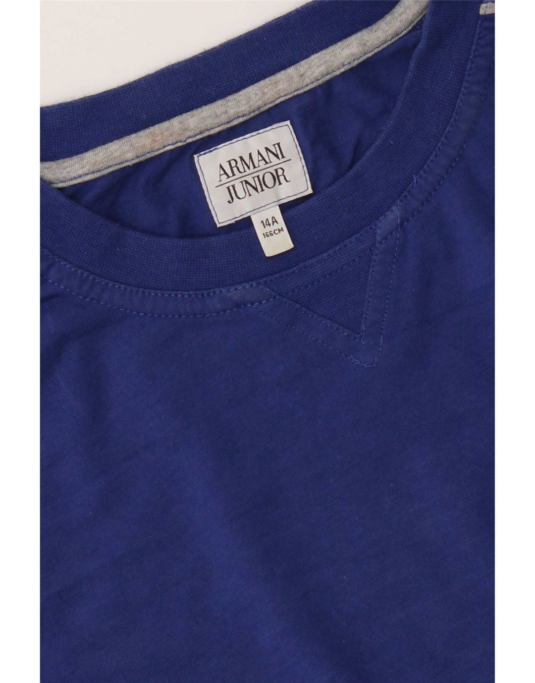 Armani Junior Camiseta Niño Manga Larga 13-14 Años Azul