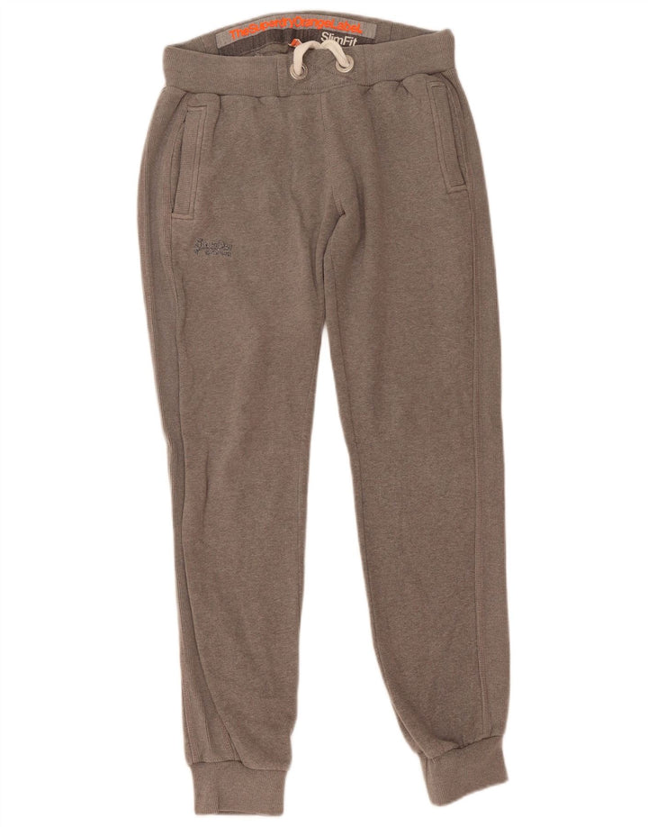 Superdry Pantalones de chándal para mujer Joggers UK 44 Gris medio moteado