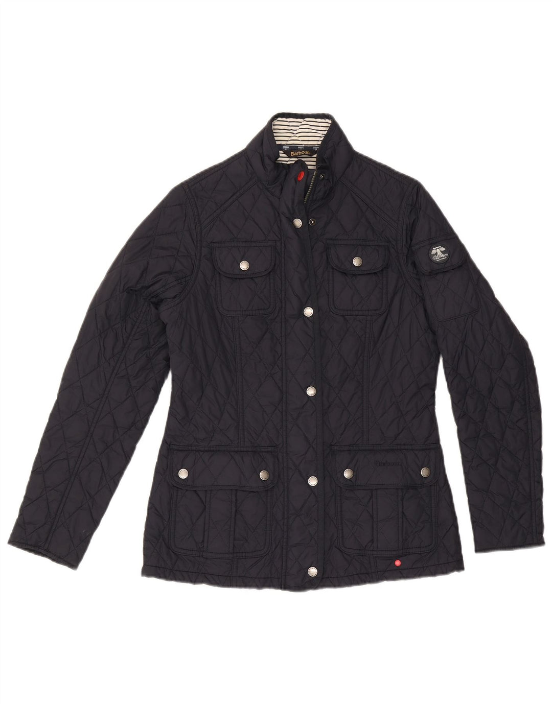 BARBOUR Chaqueta acolchada para mujer UK 10 Small Poliamida azul marino