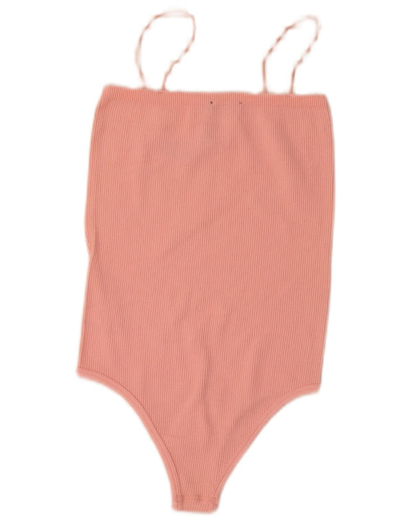 Zara Body Sin Mangas Mujer UK 4 XS Nylon Rosa