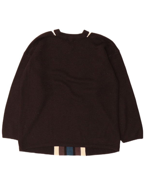 Earthbound - Jersey con cuello en V para hombre, talla 2XL, color negro