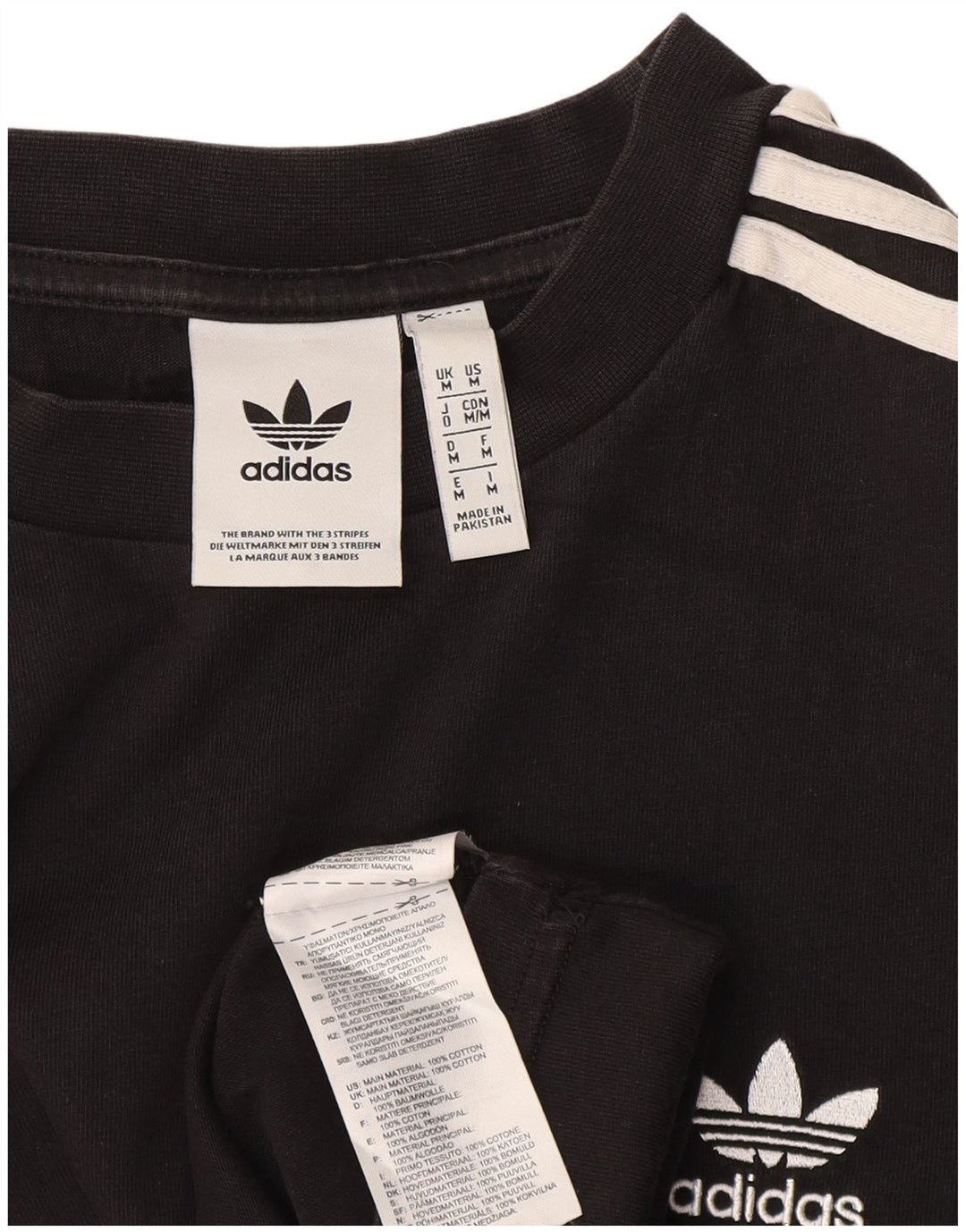 Camiseta Adidas Hombre Top Medium Negro Algodón