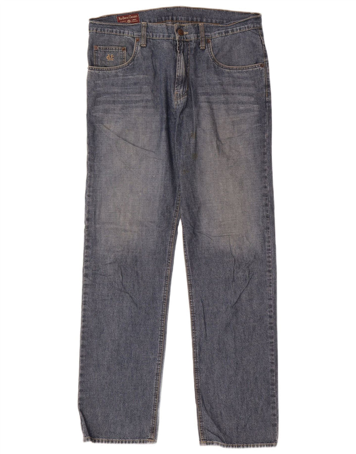 Marlboro Classics Vaqueros rectos para hombre W33 L32 Algodón azul