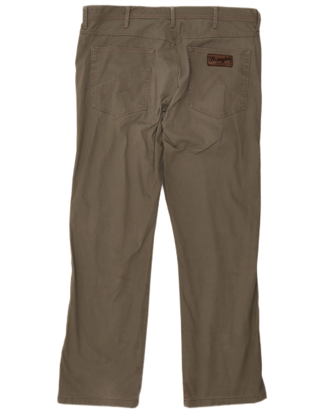 WRANGLER Pantalones casuales rectos elásticos Arizona para hombre W38 L34 Caqui