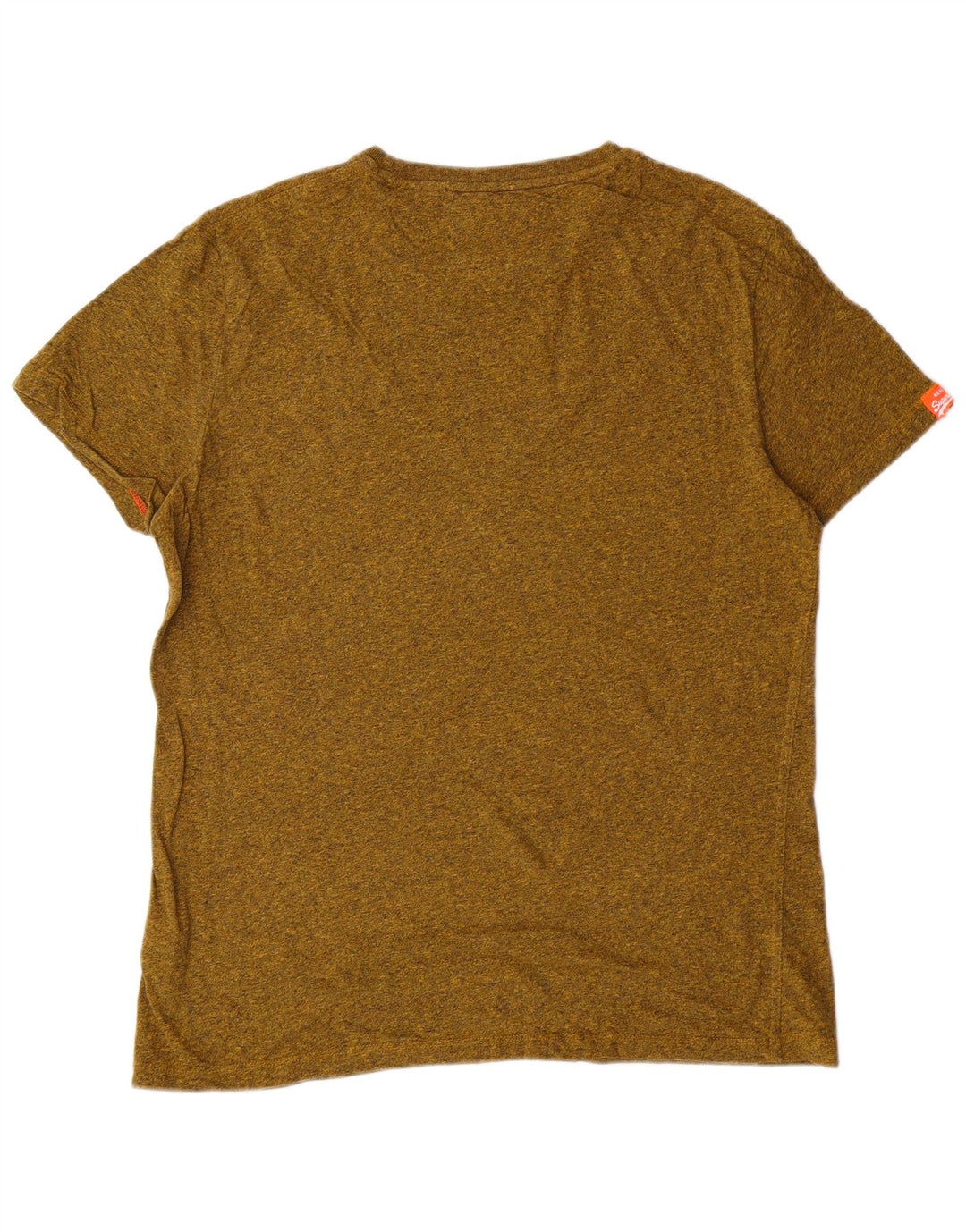 SUPERDRY Camiseta Mujer Top XL Algodón Moteado Verde