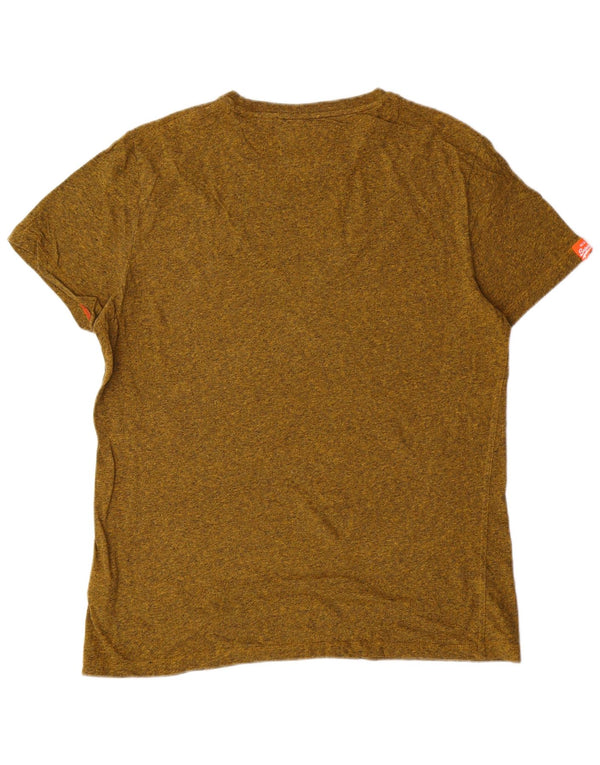 SUPERDRY Camiseta Mujer Top XL Algodón Moteado Verde