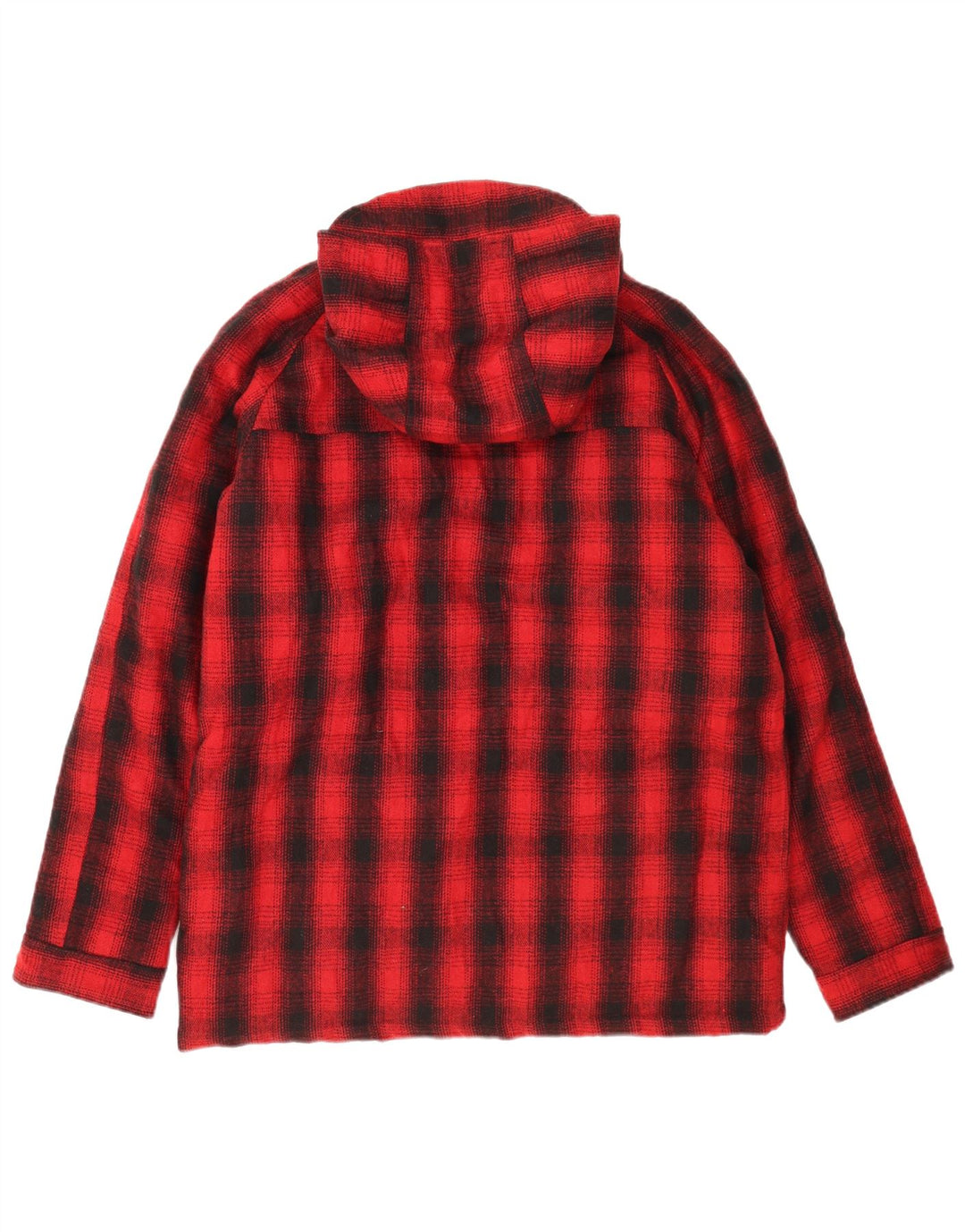 Rifle Chaqueta cortavientos con capucha para hombre UK 40 Large Red Check Poliéster