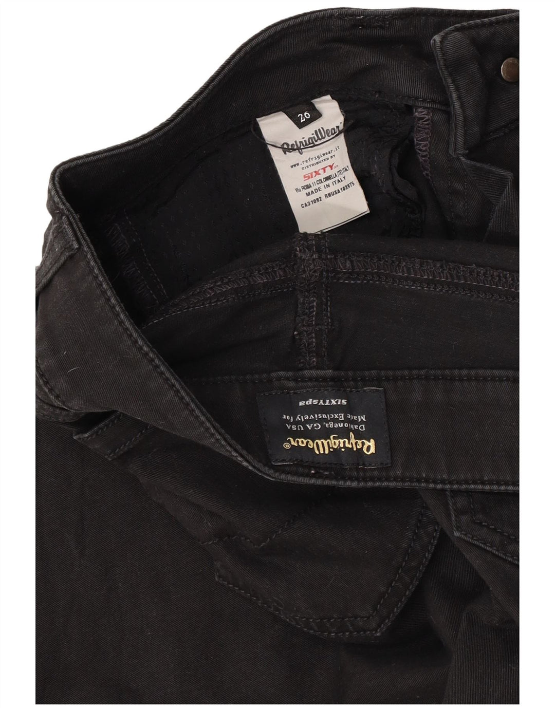 Refrigiwear Pantalones cortos casuales para mujer W26 pequeño algodón negro