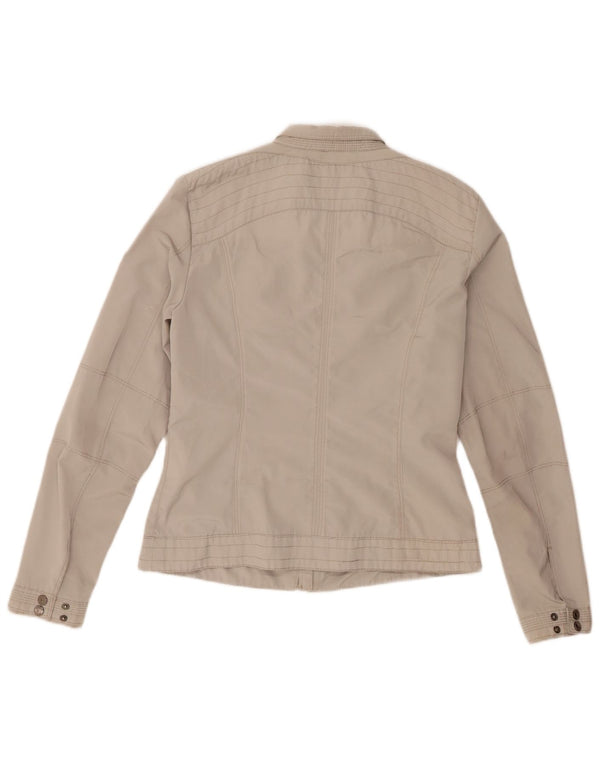 Geox Chaqueta utilitaria para mujer UK 8 Small Gris Poliéster