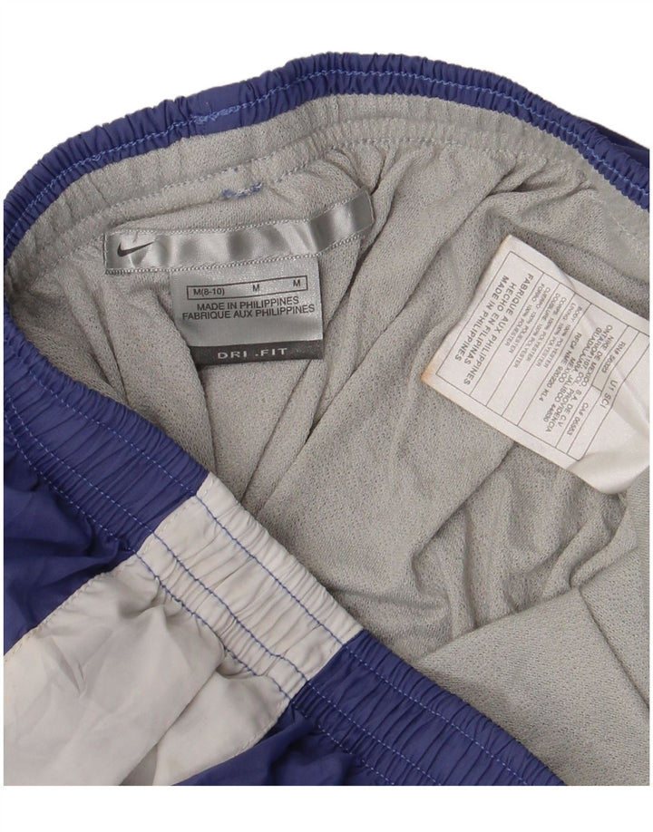 NIKE Pantalones cortos deportivos Dri Fit para mujer US 8/10 Poliéster color azul medio