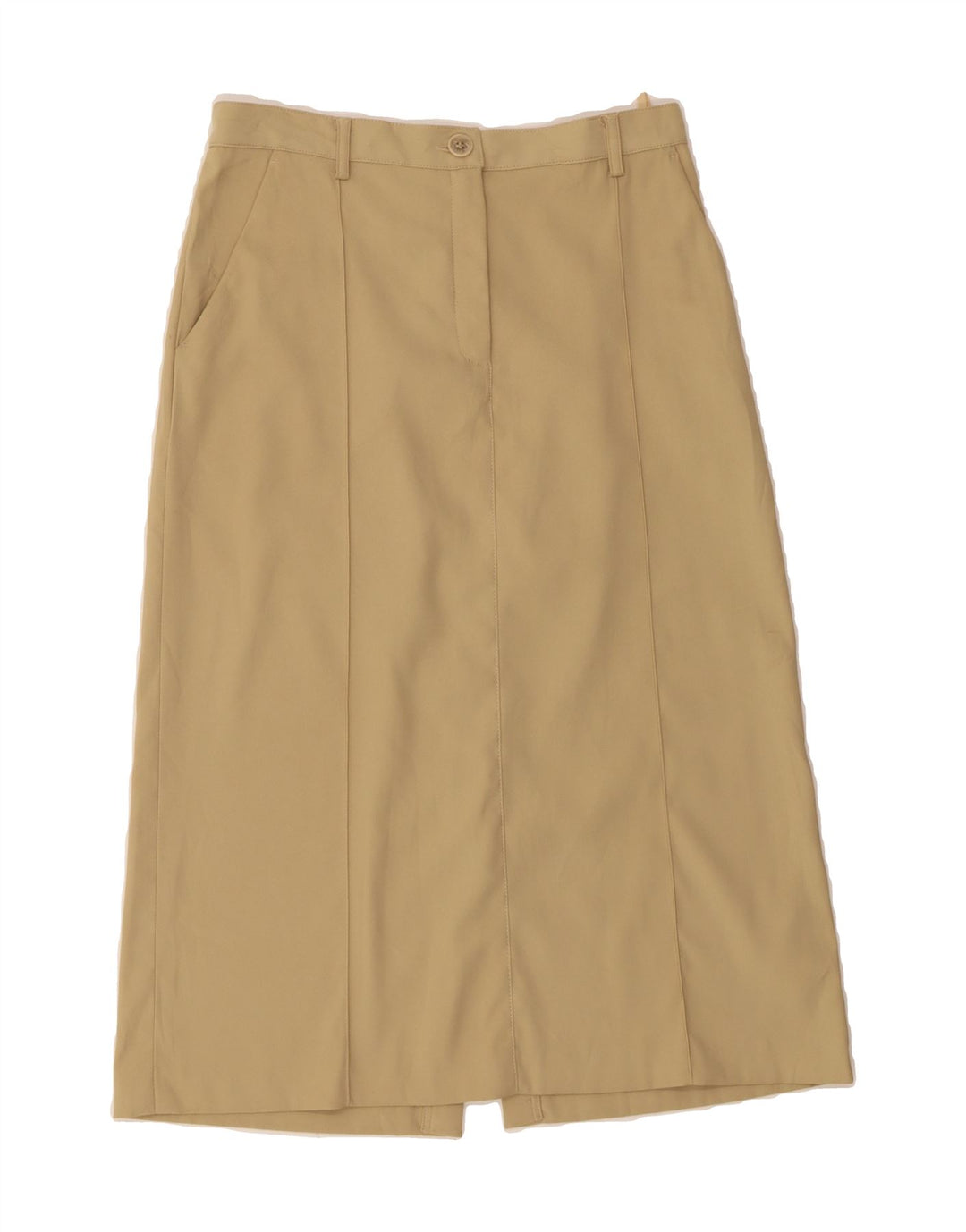 TRUSSARDI Womens Straight Skirt IT 40 Small W28 Beige Polyester Vintage Trussardi and Second-Hand Trussardi from Messina Hembry 