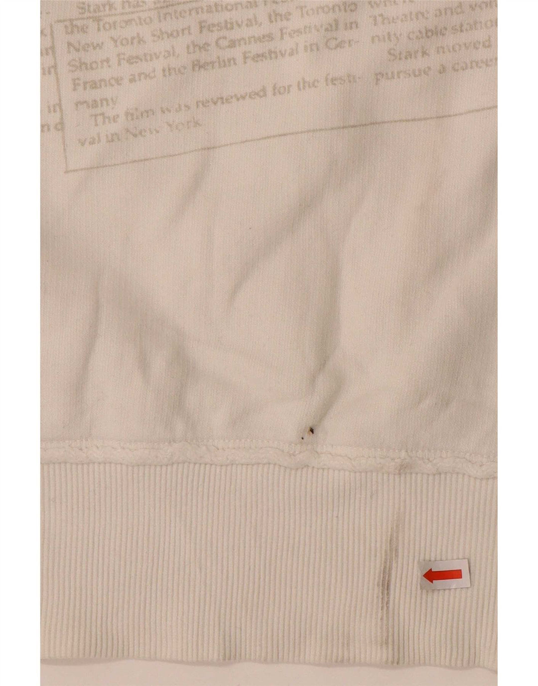 Datch Hombre Sudadera Gráfica Jumper Medium Blanco Algodón