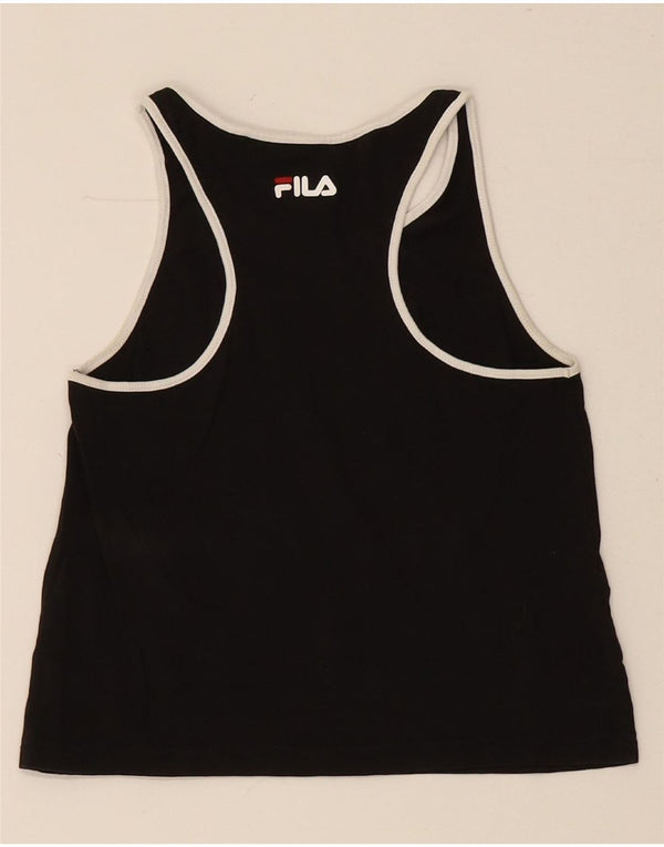 Fila Camiseta sin mangas estampada para niñas 11-12 años Algodón negro
