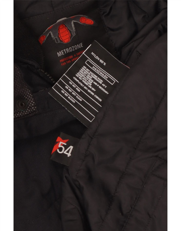Chaqueta utilitaria vintage para hombre IT 54 2XL Nylon negro