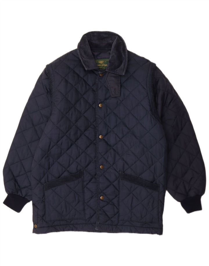 EUROPEAN PROJECT Chaqueta acolchada para hombre UK 34 XS Azul marino
