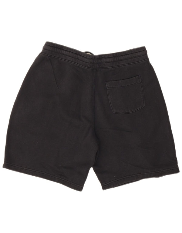 Pantalones cortos deportivos Hollister Graphic para hombre de algodón negro mediano