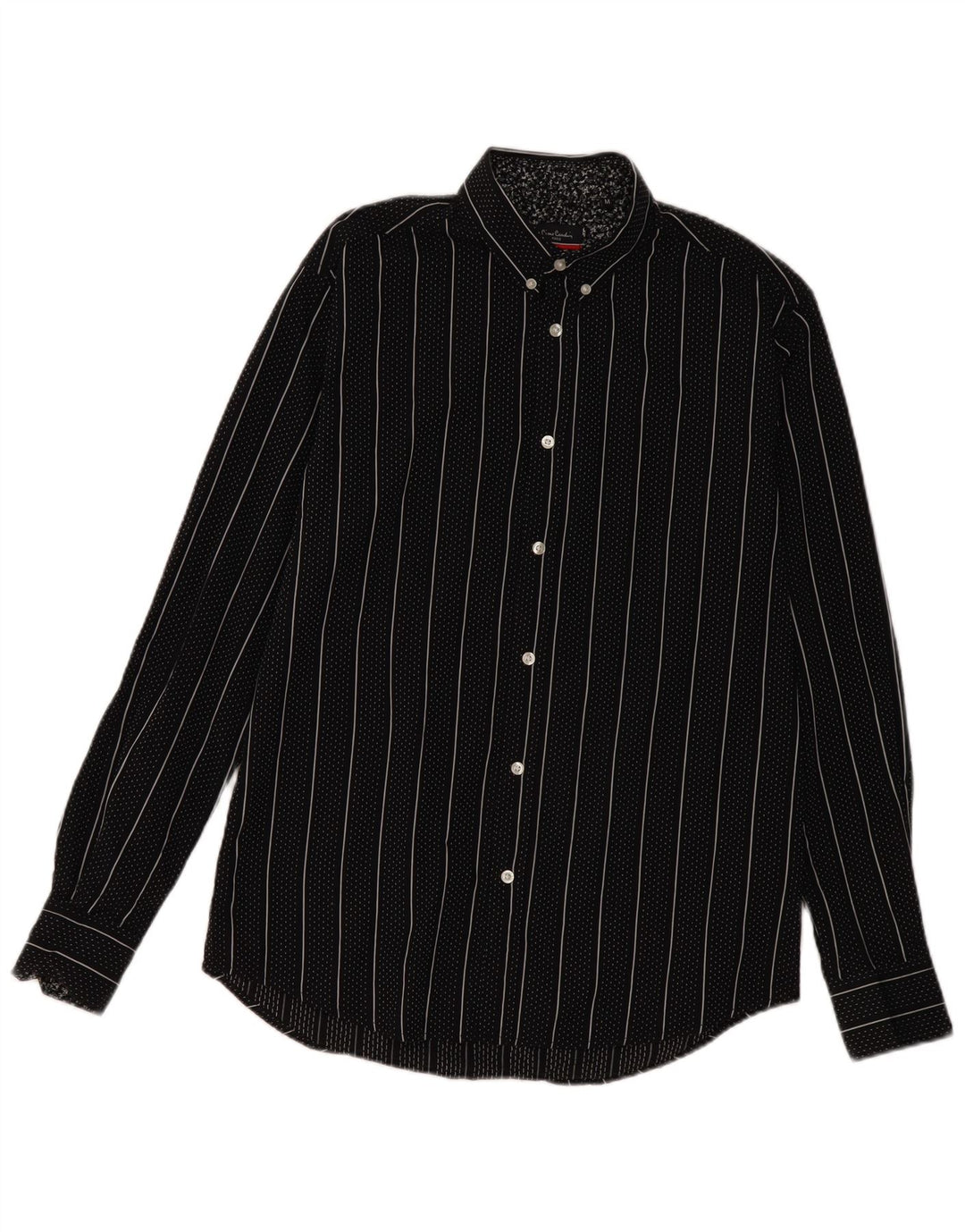 Pierre Cardin Camisa Regular Fit De Algodón A Rayas Negra Mediana Hombre