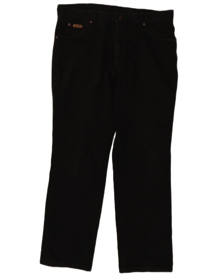 WRANGLER Vaqueros rectos para hombre W38 L32 Negro