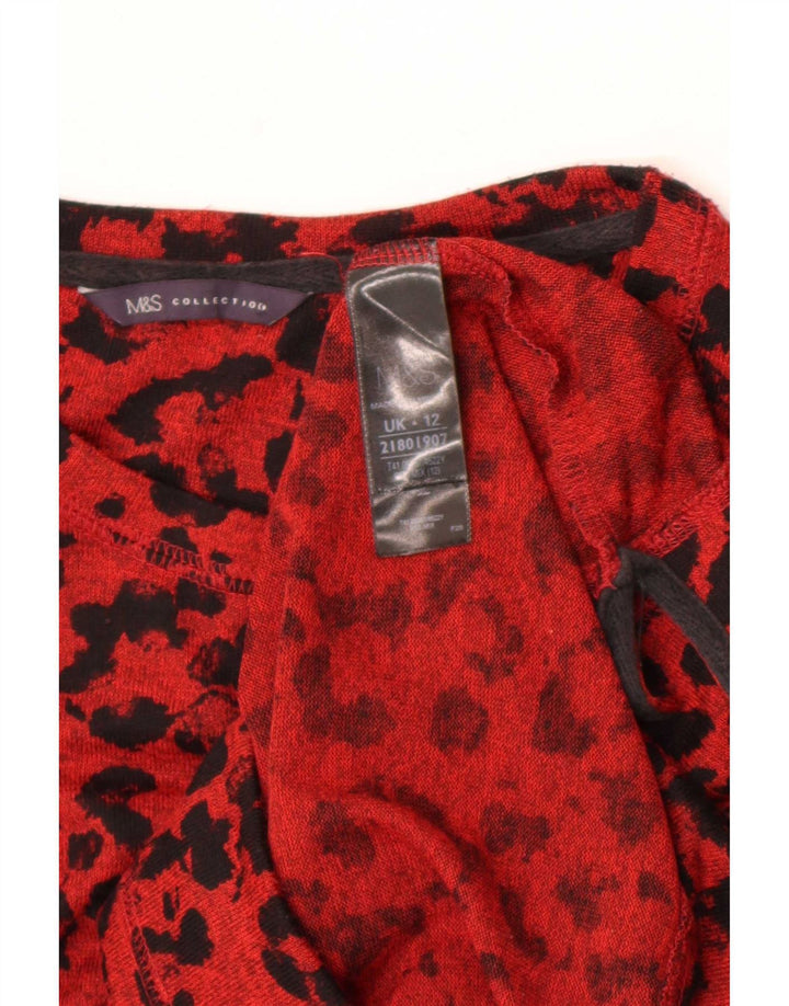 Marks & Spencer suéter con cuello barco para mujer, talla 40, talla M, color rojo