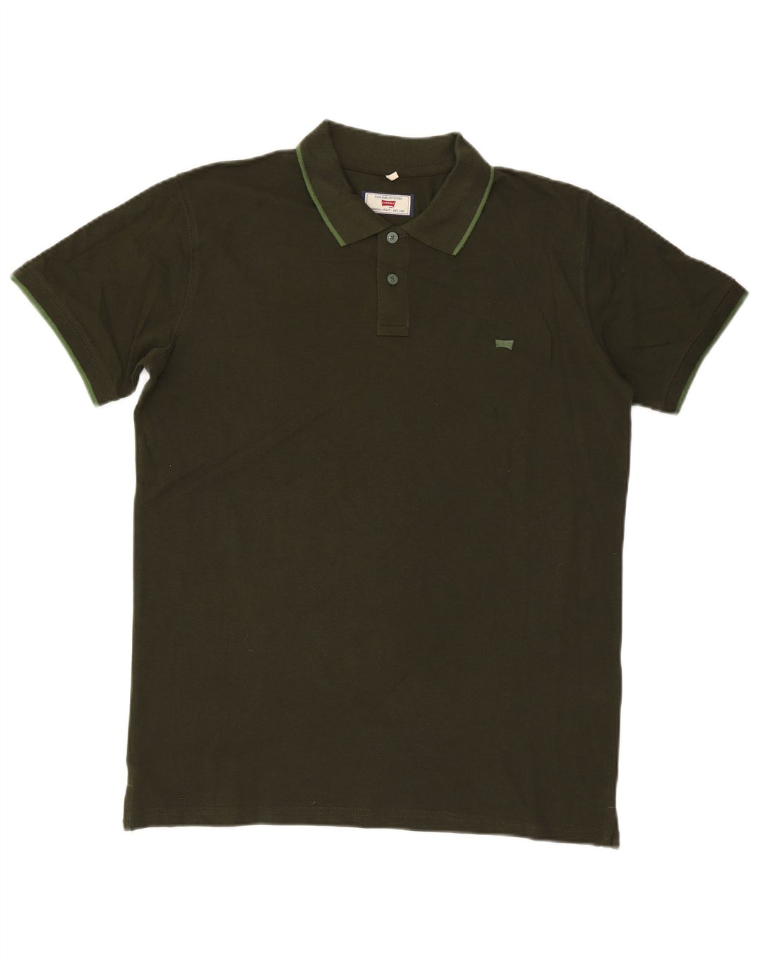 Polo Carrera Hombre XL Algodón Caqui