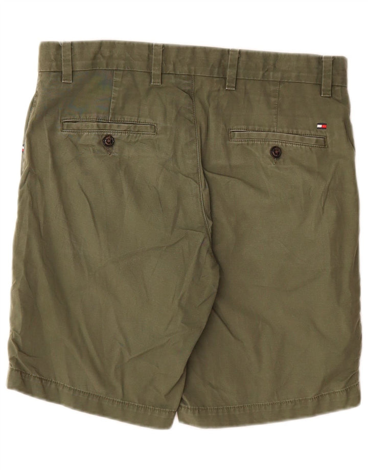 Tommy Hilfiger Pantalones cortos chinos para hombre W30 Medium Khaki Cotton