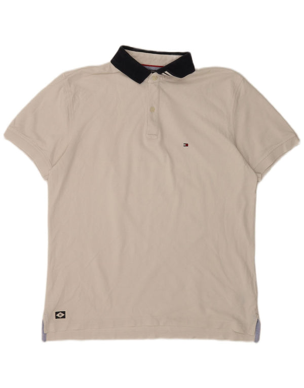 Tommy Hilfiger Polo Hombre XL Blanco Algodón