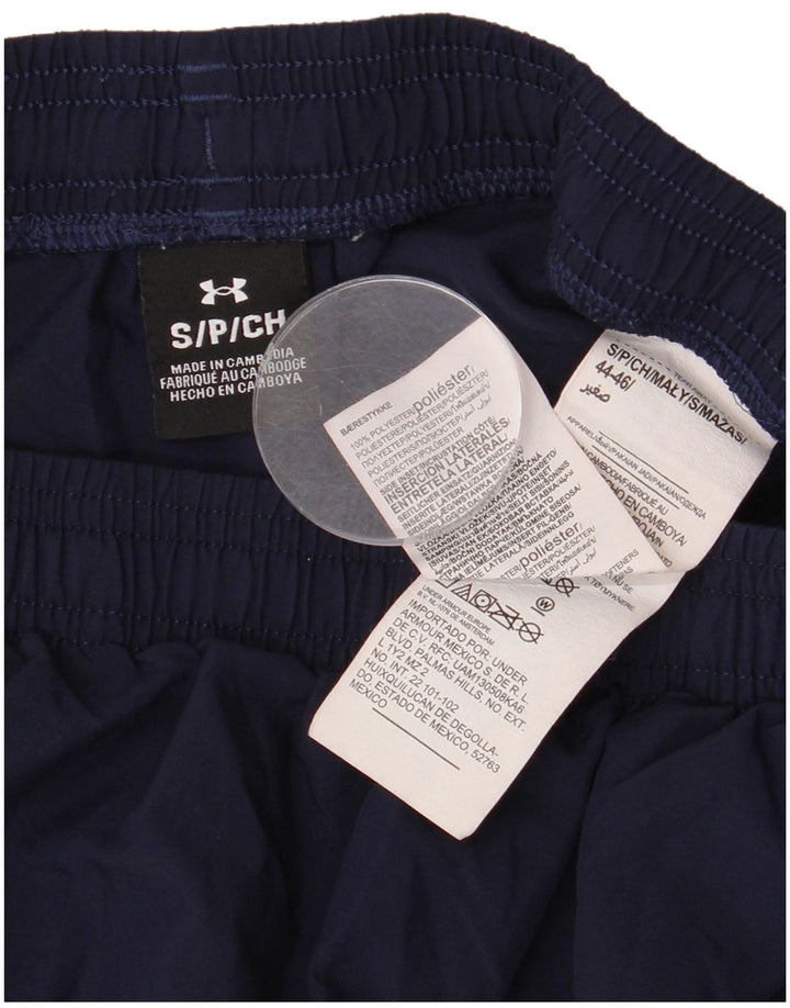 Under Armour Hombre Pantalones cortos deportivos Small Azul marino Colorblock Poliéster