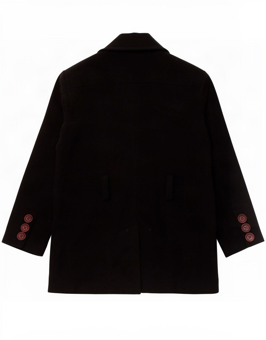 Chaqueta tipo blazer de 4 botones para mujer Trussardi Jeans IT 46 Large Lana azul marino
