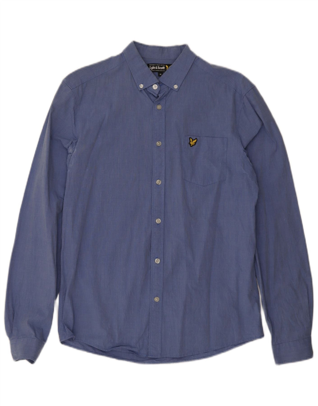 Camisa Lyle & Scott Hombre Algodón Azul Medio