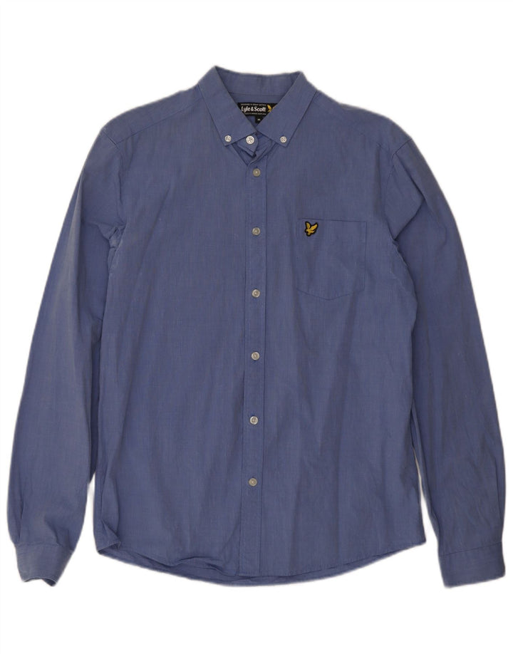 Camisa Lyle & Scott Hombre Algodón Azul Medio