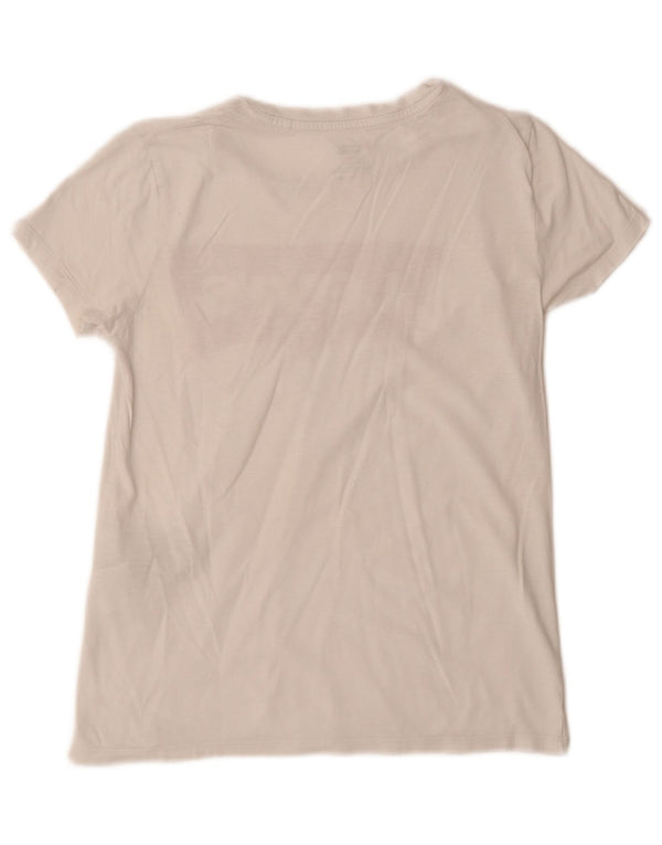 LEVI'S Camiseta gráfica para mujer Top UK 6 XS Algodón blanco