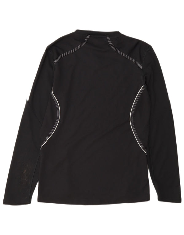 Adidas Mujer Response Top Manga Larga UK 12 Medio Negro Poliéster