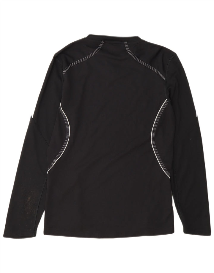 Adidas Mujer Response Top Manga Larga UK 12 Medio Negro Poliéster