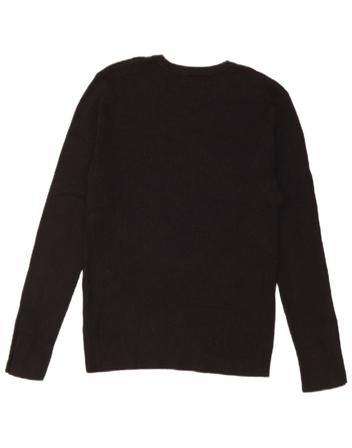 Marks & Spencer Top para mujer de manga larga UK 42 Viscosa negra mediana