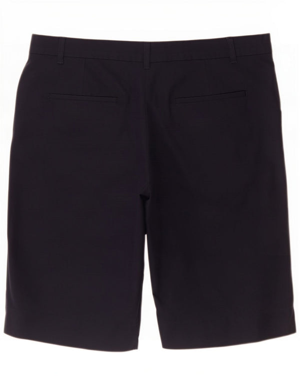 Marks & Spencer Pantalones cortos chinos para mujer UK 14 Large W34 Azul marino Algodón