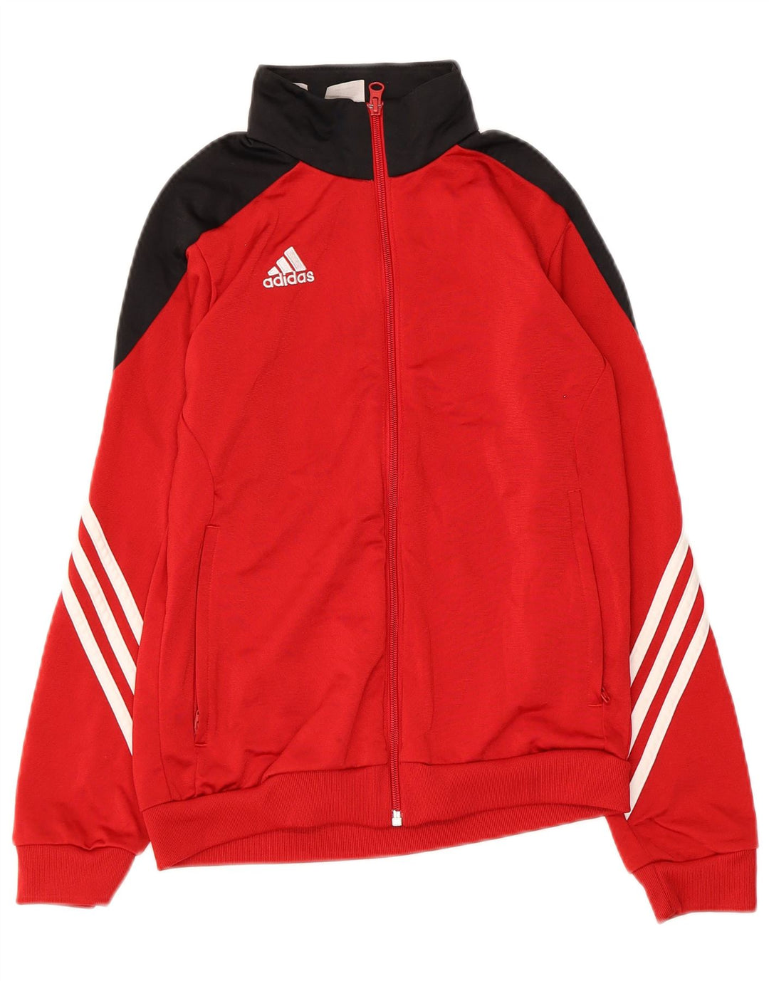 ADIDAS Chaqueta de chándal para niños 11-12 años Grande Rojo Colorblock