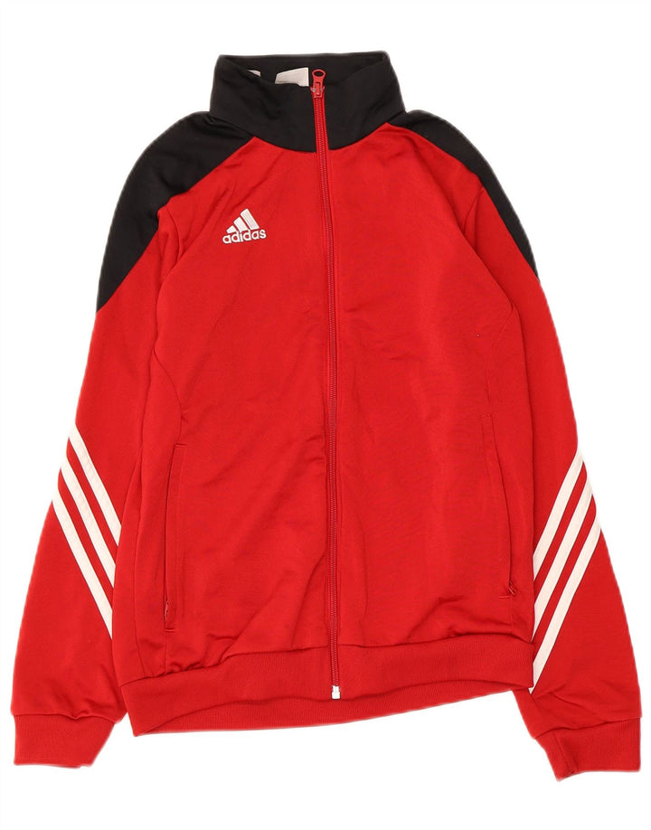ADIDAS Chaqueta de chándal para niños 11-12 años Grande Rojo Colorblock