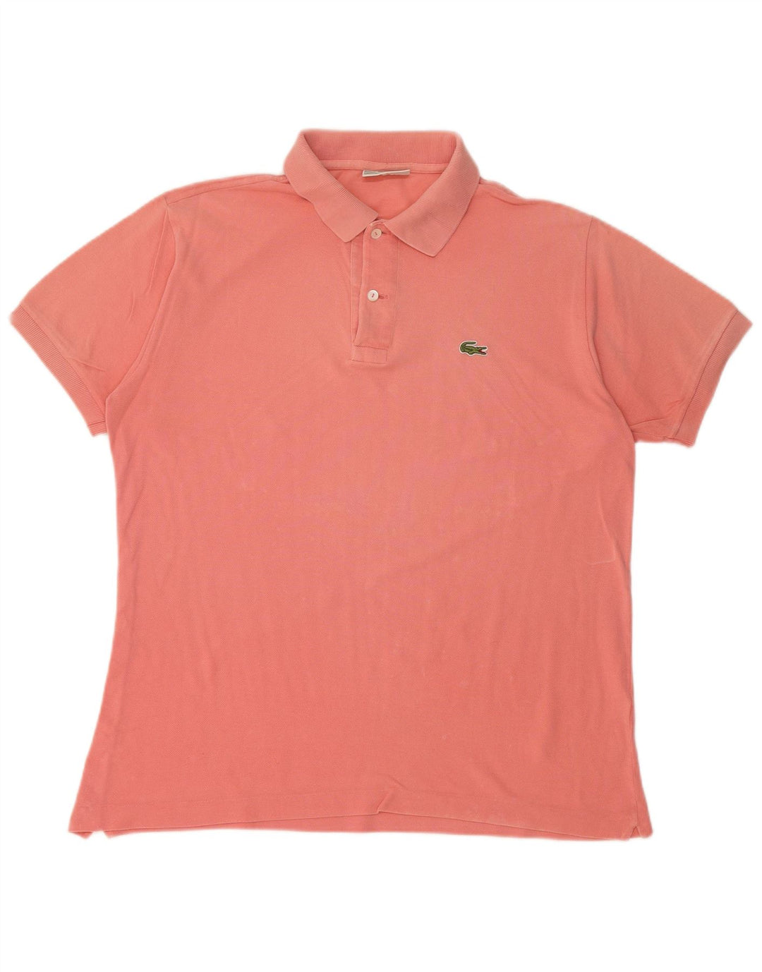 LACOSTE Polo para hombre talla 4 mediano algodón rosa