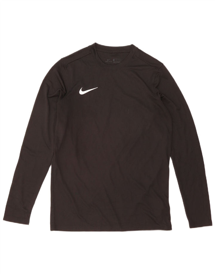 Nike Dri Fit Top manga larga poliéster negro mediano para hombre
