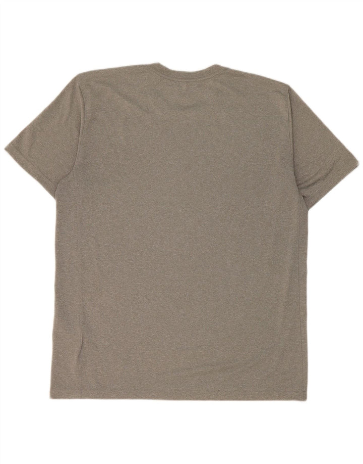Camiseta Nike Dri Fit para hombre Top poliéster gris grande