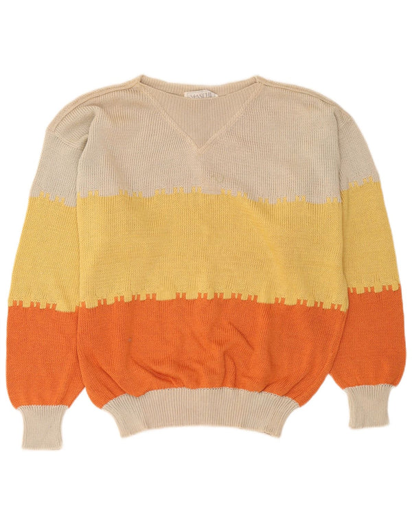 I Maschi Jersey de mujer con cuello barco IT 48 XL Multicolor Colorblock