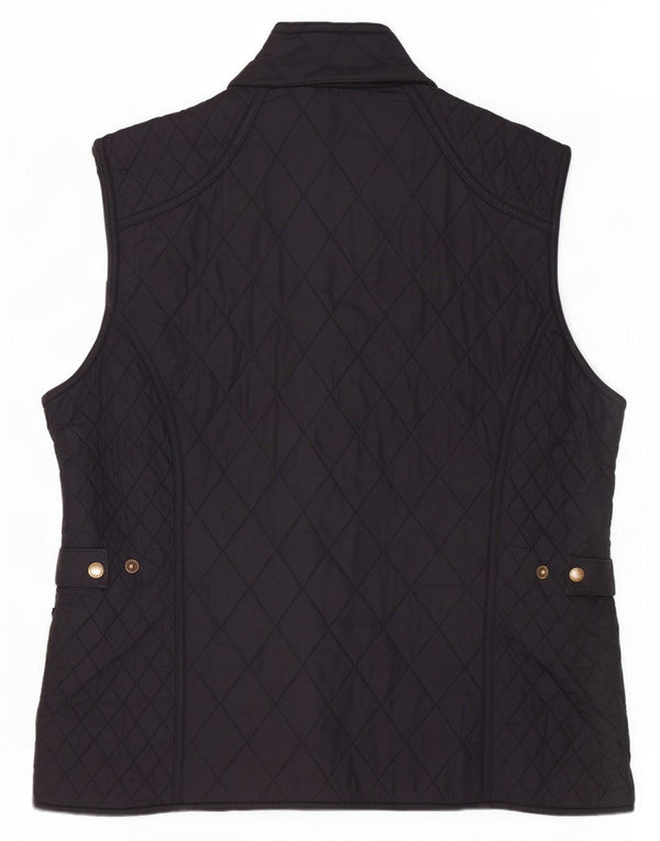 Chaleco acolchado Barbour para mujer Reino Unido 46 Grande Poliéster negro clásico