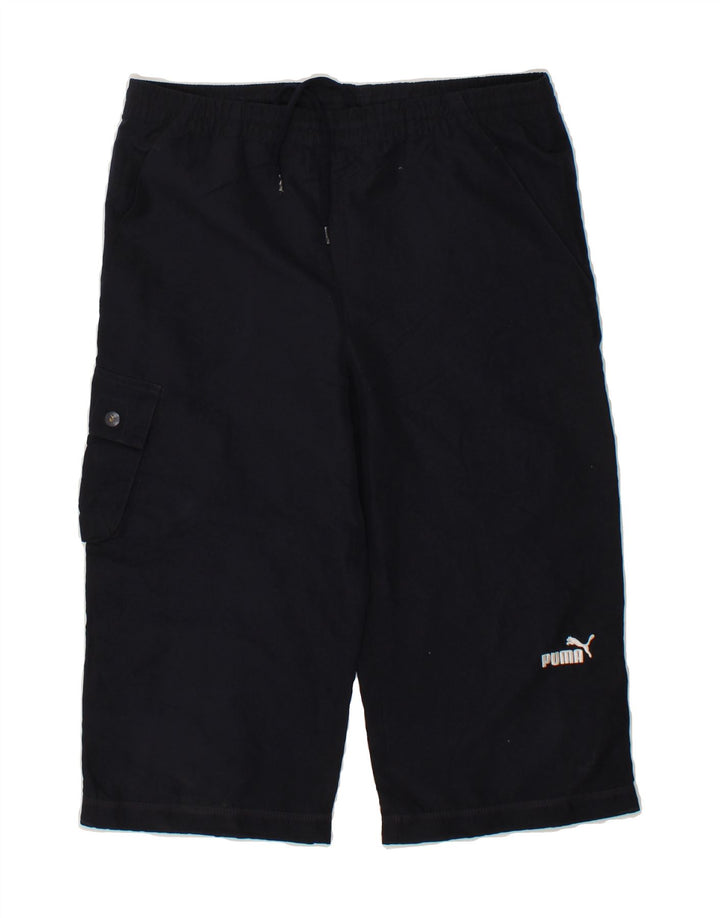 PUMA Boys Bermuda Sport Shorts 13-14 Years Navy Blue Polyester Vintage Puma and Second-Hand Puma from Messina Hembry 