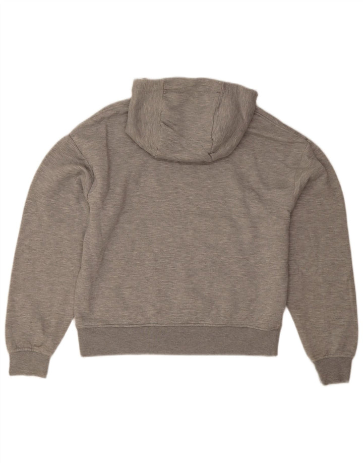 Zara Hombre Sudadera Con Capucha Jersey Pequeño Gris Poliéster Moteado