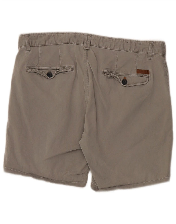 Zara Mens Chino Shorts EU 42 Large W32 Gris