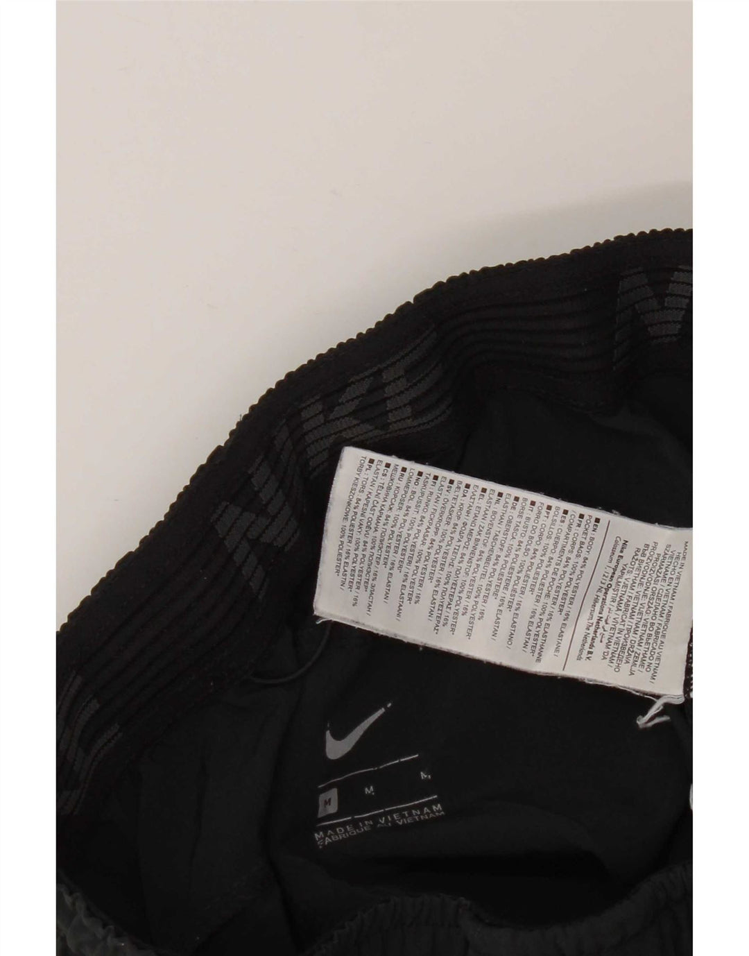 Nike Pantalones cortos deportivos para hombre mediano W31 L8 poliéster negro