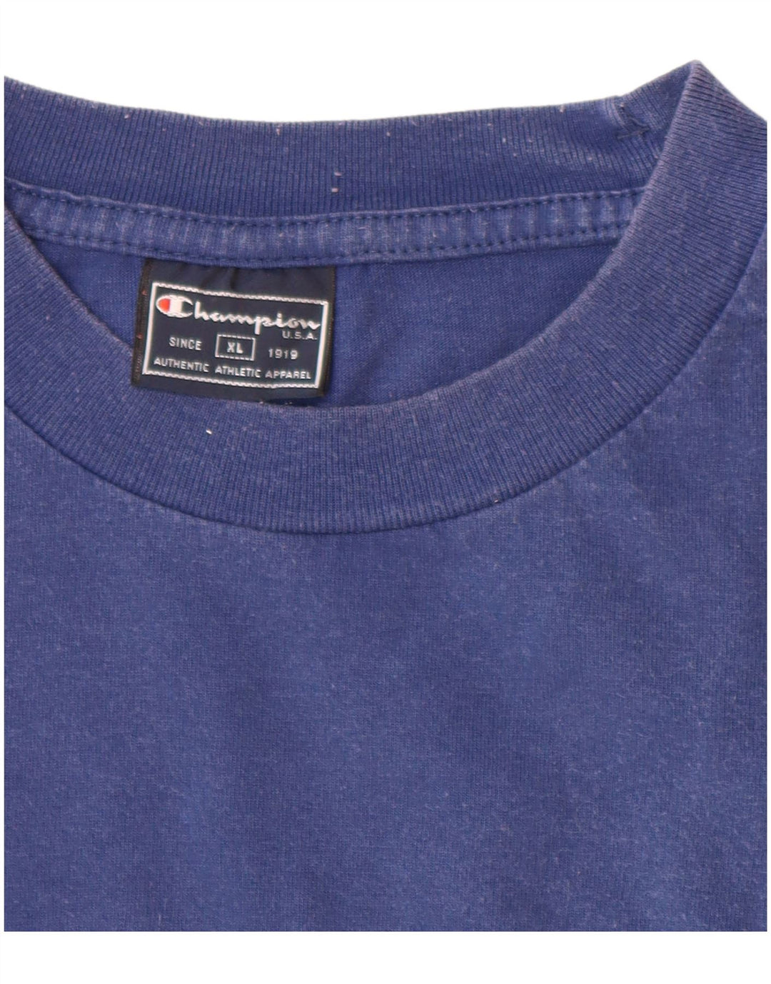 CHAMPION Camiseta gráfica para hombre Top XL Algodón azul marino